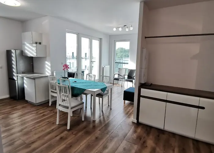 公寓 Nowoczesny, Rodzinny Z Widokiem Na Morze