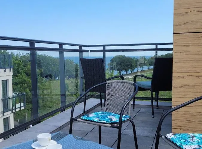 公寓 Nowoczesny, Rodzinny Z Widokiem Na Morze